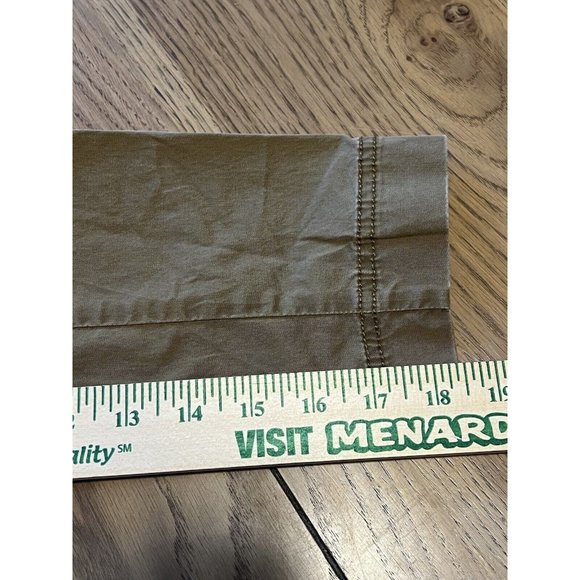 EILEEN FISHER Collared Lightweight Button Up Utility Jacket Small Greenish Brown - Picture 5 of 11